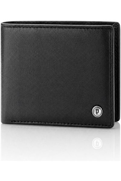Police Zenx Men's Faux Leather Wallet, Black Bifold Wallet with 6 Card Slots ...