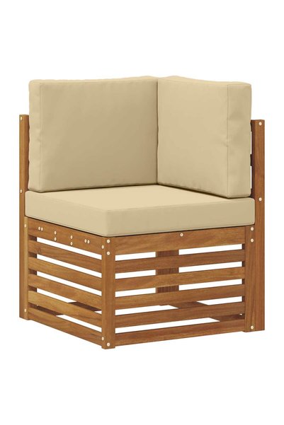vidaxl Sofa Colțar pentru Exterior Lemn Solid de Acacia