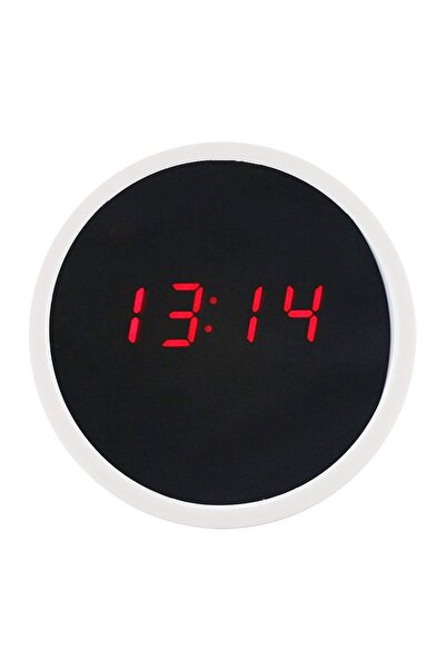 Noonedibs Ceas deșteptător digital LED rafinat, cu suprafață oglindită și afi...