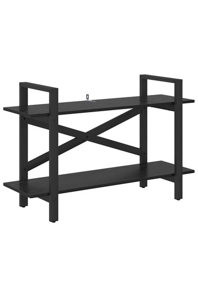 vidaxl Raft pentru cărți 2 niveluri 100 x 33,5 x 64 cm Lemn prelucrat