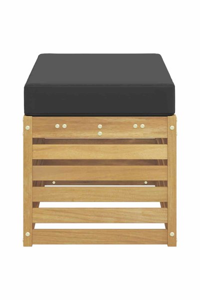vidaxl Bancă de exterior Lemn Solid de Acacia Alb spală