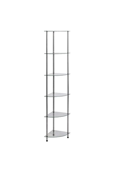 vidaxl Raft cu 6 niveluri transparent, 30x30x160 cm, sticlă securizată