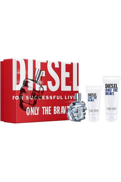 Diesel ONLY THE BRAVE POUR HOMME (M) SET EDT 75 مل + جل استحمام 100 مل + جل ا...