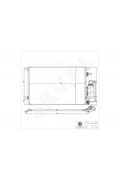 ESEN SKV Radiator aer condiționat Fiat Croma Opel Signum Vectra C 1850076