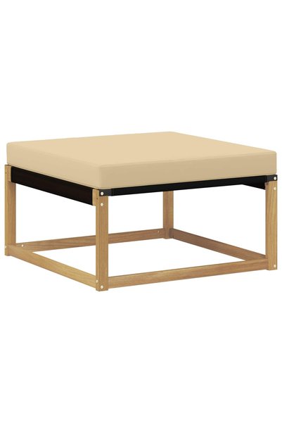 vidaxl Taburet pentru exterior Lemn Solid de Acacia Alb