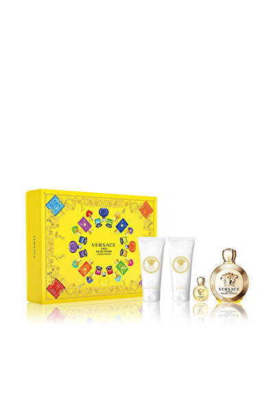 Versace EROS POUR FEMME (W) SET EDP 100مل+ EDP 5مل+لوكشري بي/إل 100مل+جل استح...