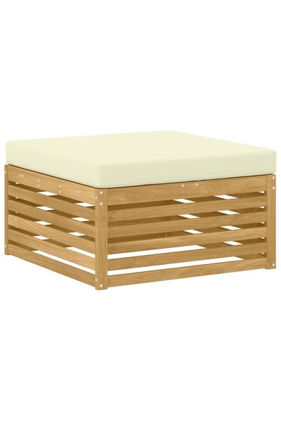 vidaxl Taburet pentru exterior Lemn Solid de Acacia Alb