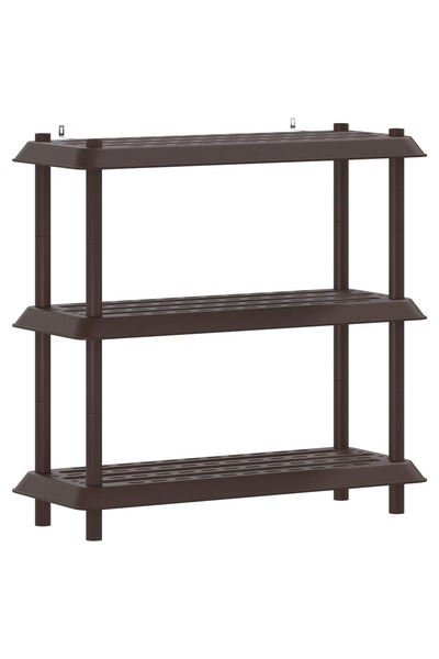 vidaxl Unitate de rafturi 3 niveluri 100 x 40 x 96 cm PP Maro