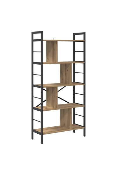 vidaxl Raft pentru cărți 9 niveluri 75 x 30 x 156 cm Lemn prelucrat