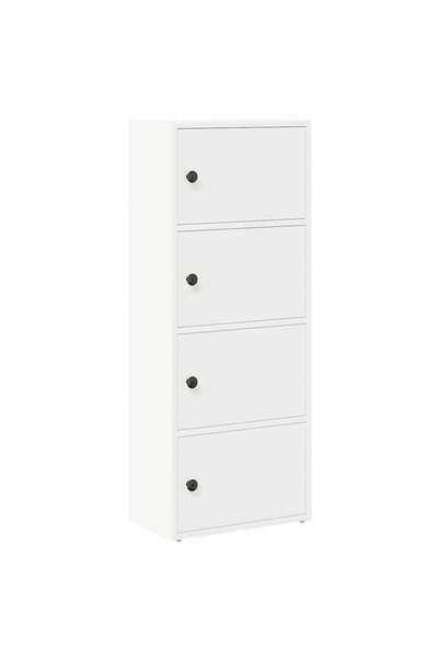 vidaxl Bibliotecă albă 40x24x102 cm din lemn prelucrat
