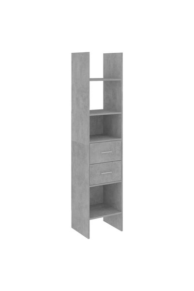 vidaxl Bibliotecă, gri beton, 40x35x180 cm, lemn prelucrat