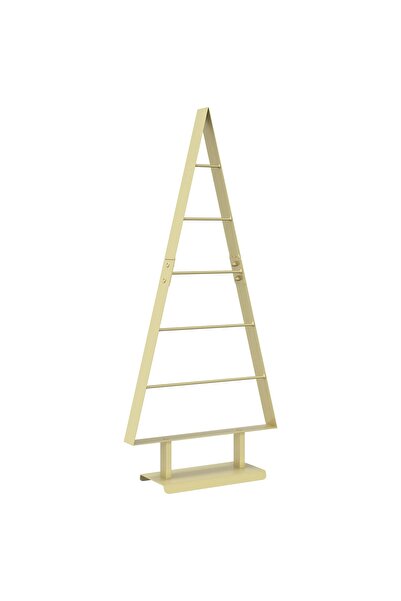 vidaxl Pom de Crăciun din metal KUOPIO 90 cm Oțel Auriu