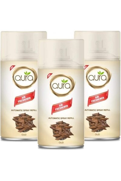 AURA Air Freshner Automatic Spray Refill-Oud Scent Fragrance- long lasting fr...
