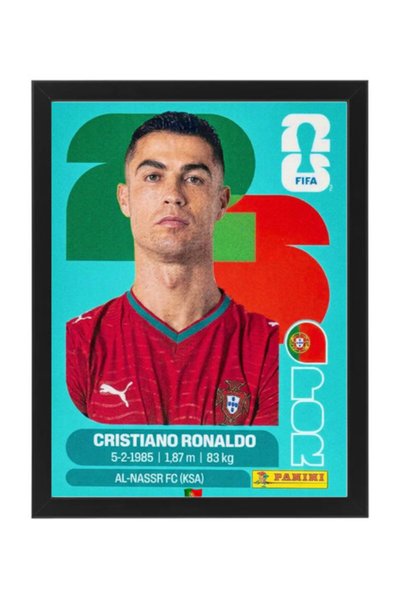 Boomah Accessories Cristiano Ronaldo Portugal Panini Style FIFA World Cup Fra...