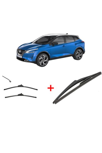 VALEO Set of 3 wipers NISSAN QASHQAI III (J12) 2021, for windshield and rear ...