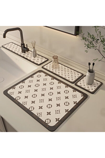 LV Set de 4 covorașe absorbante pentru mobilier de bucătărie sau de baie