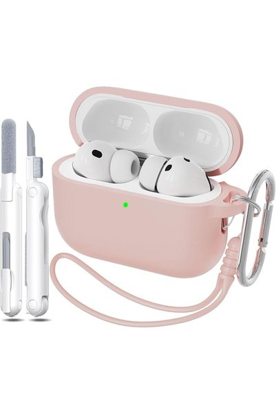 GENERAL غطاء حماية لسماعات AirPods Pro الجيل الثالث، غلاف سيليكون ناعم مضاد ل...