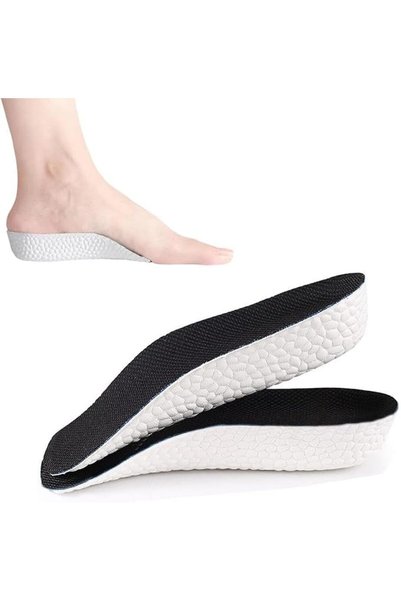 Aputue Inner Heightening Insole, 3.5cm Heel Lift Height Increase Insoles Blac...