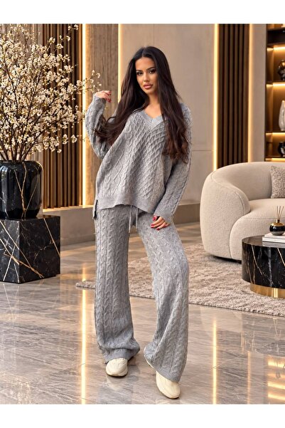 prettybrand warm women's knitwear suit