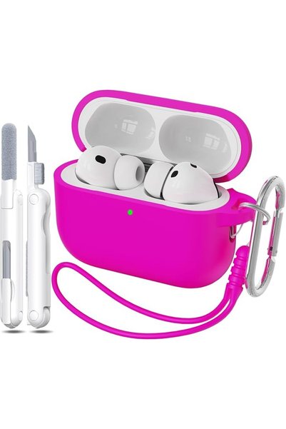GENERAL غطاء حماية لسماعات AirPods Pro الجيل الثالث، غلاف سيليكون ناعم مضاد ل...