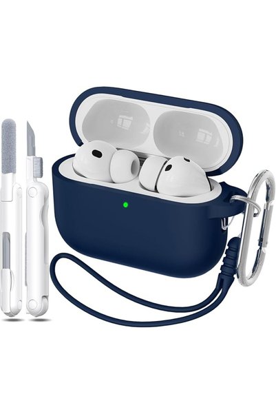 GENERAL غطاء حماية لسماعات AirPods Pro الجيل الثالث، غلاف سيليكون ناعم مضاد ل...
