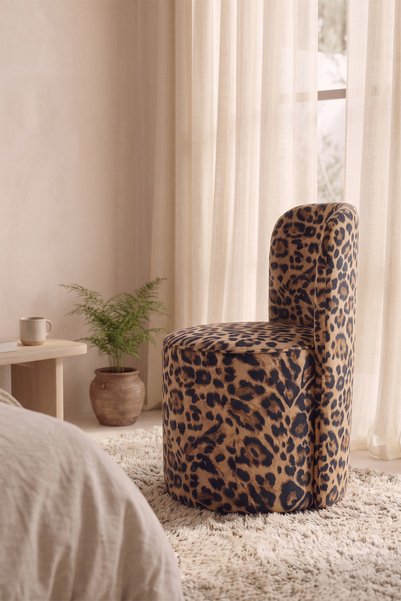 Eymense Lady Sırtlı Makyaj Puf Leopar