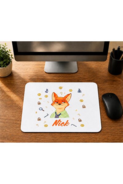 Mor Mürekkep Zootropolis Nik kvadratni uzorak štampana podloga za miša računa...