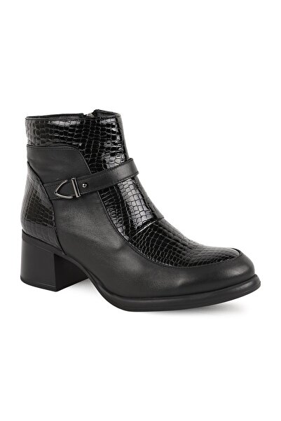 Mammamia Libero Women's Boots L068.4461 Black Genuine Antique Leather Patent ...