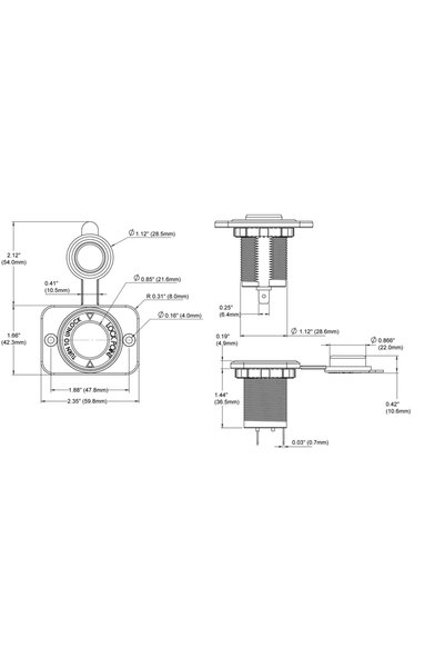 Blue Sea Systems Çakmaklık Soketi 12V