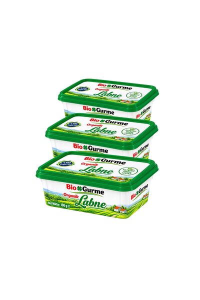 Biogurme 3'lü Organik Labne Seti (3 x 180 Gr)