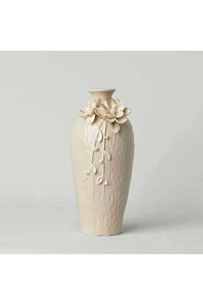 Linens Bouquet 11x10x25 cm Vazo Bej-Gold