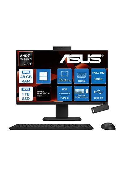 P600 Amd Ryzen 7 350 48GB 1TB SSD 23.8"fhd W11HM PM640KA350H18+ZETTAUSBBELLEK