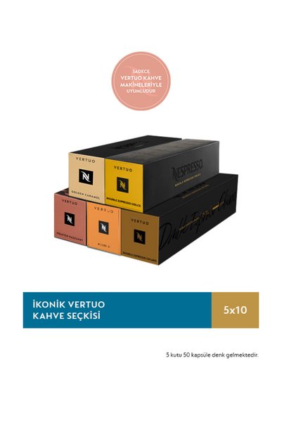 Nespresso İkonik Vertuo Kahve Seçkisi - 50 Kapsül