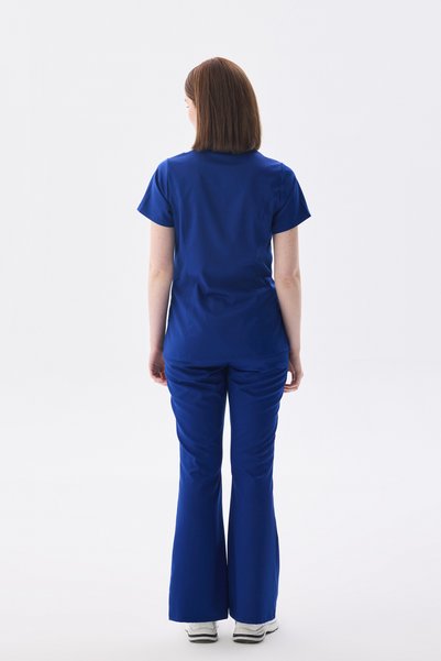Class Üniforma Single Bottom Saks Blue Lycra Spanish Leg Trousers Nurse Doctor Uniform