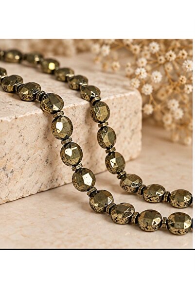 KARE ACCESORIES Antique Bronze Luminous Natural Hematite Necklace