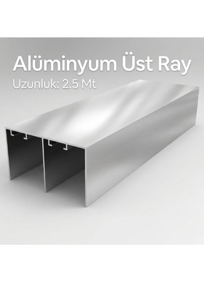 ERNAKS Alüminyum Sürgülü Dolap Rayı 2,5 Mt.