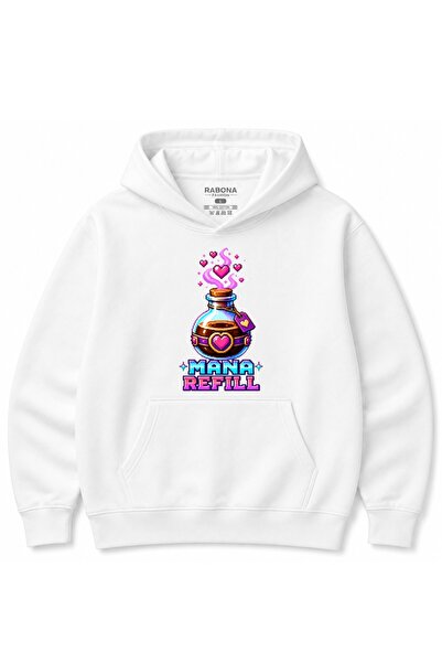 Rabona Fashion Mana Refill Πίξελ Αρτ Φίλτρο Αγάπης Γραφικό Φούτερ Gaming