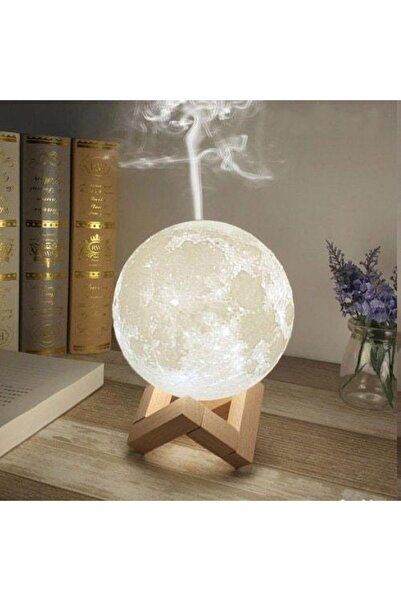 OEM Lampă de veghe cu umidificator, lună 3D, 880 ml
