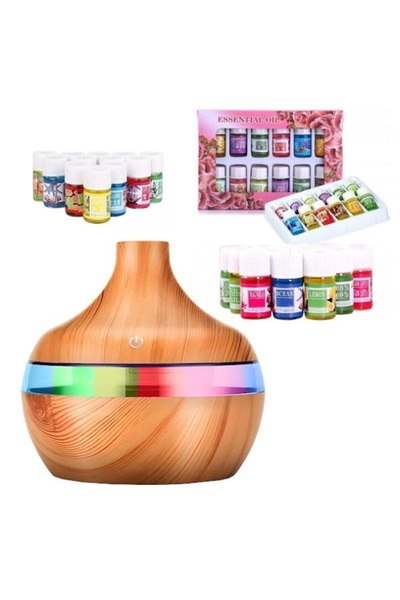 OEM Difuzor de aromaterapie + Cadou 12 uleiuri esențiale