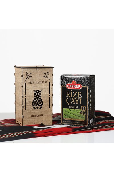 Çaykur KİŞİYE ÖZEL AHŞAP KUTUDA ÇAY HEDİYESİ X 1 ADET RİZE HEDİYELİK ÇAYI 500...
