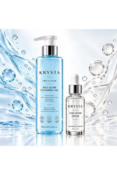 Glow Duo 2’li Cilt Bakım Seti | Rice Glow Cleansing Gel 200 ml + Lyra Glow Serum 30 ml