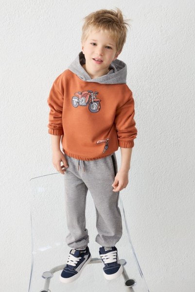 MAYORAL Boy's 3-9 Years Old Hooded Tracksuit Set Tile