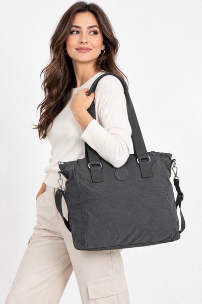 Sanmorris Water Resistant Women's Shoulder and Crossbody Bag Durable Large Compartment Bag with Interior Compartment