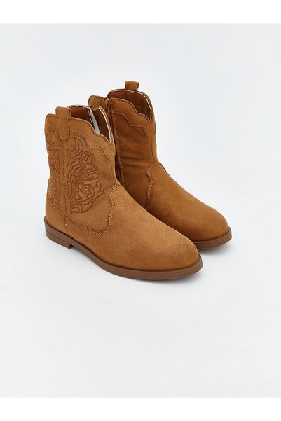 LC Waikiki Lcw Steps Brown Girls' Boots with Nevavm Difference
