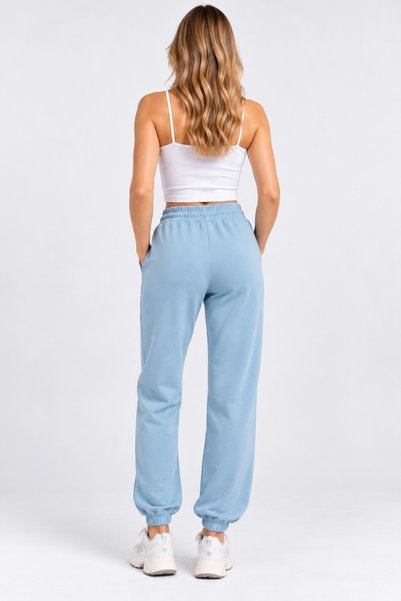 Machi Women's Modal Elasticated Leg Sweatpants Relaxed Fit Double Pockets Jogger Draped Elasticated Leg