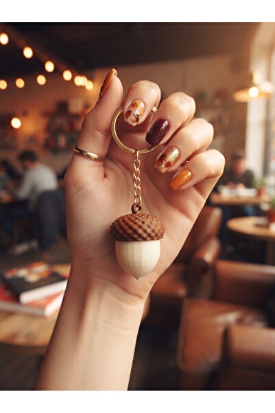 Dumledo Acorn Keychain |   Bag Charm |   Gold Bag Ornament - 5 cm