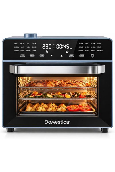 DOMESTICA مقلاة هوائية رقمية Ilio Pro 24 في 1، سعة 30 لتر |   مقلاة هوائية با...