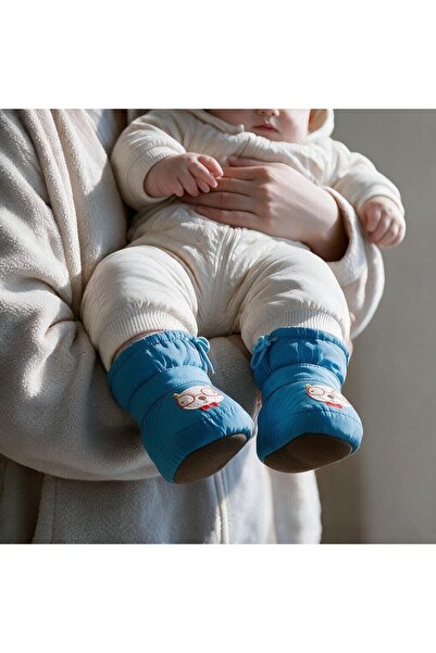 OEM Botoșei de iarnă călduroși pentru bebe, interior îmblănit, talpă anti-alu...