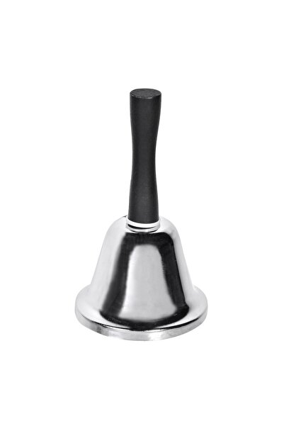 OEM Clopoțel Metalic Argintiu 13 cm cu Mâner Negru