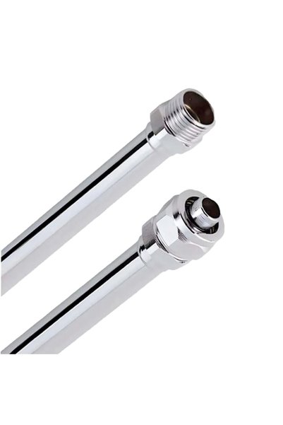 Trendhouse68 Krom Petek Yan Konsol Borusu Düz PEX 50 Cm